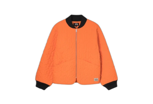 Stussy S Quilted Liner Jacket Orange (FW22)