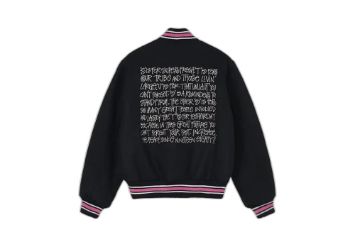 Stussy S Talk Melton Varsity Jacket (FW22)