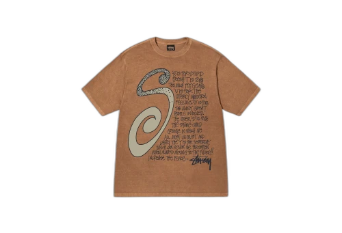 Stussy S Talk Pigment Dyed Tee Brown (FW22)