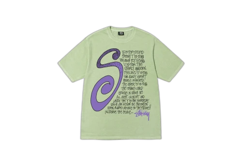 Stussy S Talk Pigment Dyed Tee Sage (FW22)