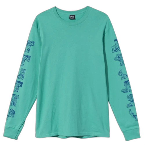 Stussy Sculptures L/S T-shirt Green