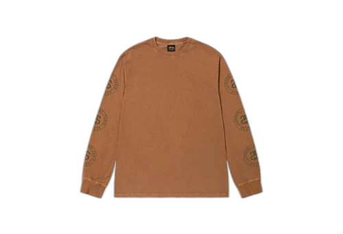Stussy Seal Pigment Dyed LS Tee Brown (FW22)