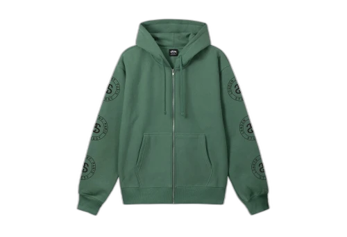 Stussy Seal Zip Hoodie Green (FW22)
