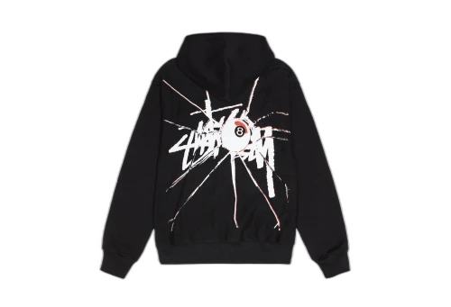 Stussy Shattered Zip Hoodie Black (SS23)