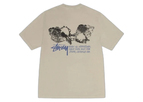 Stussy Shells Pigment Dyed Tee Khaki