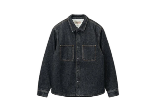 Stussy Sherpa Lined Denim Shirt Washed Black (SS23)