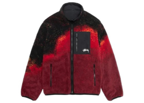 Stussy Sherpa Reversible Jacket Lava