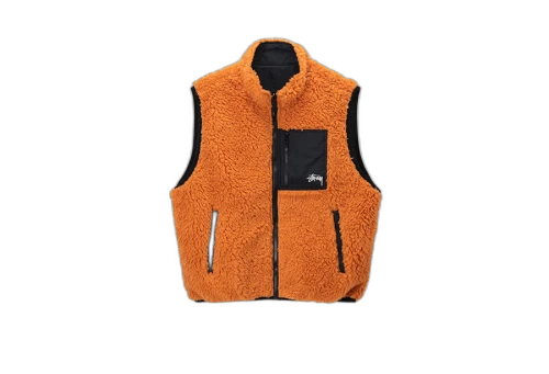 Stussy Sherpa Vest Orange (FW22)