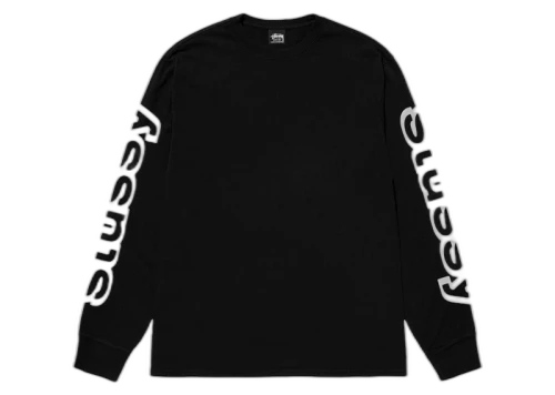Stussy Sideways L/S Tee Black