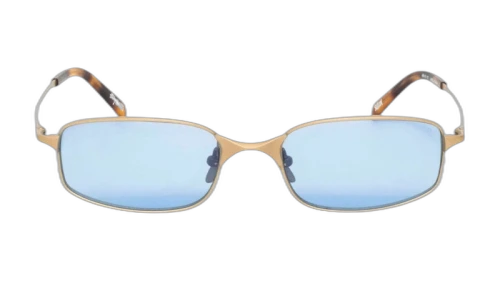 Stussy Simon Sunglasses Matte Gold/Light Blue Lens