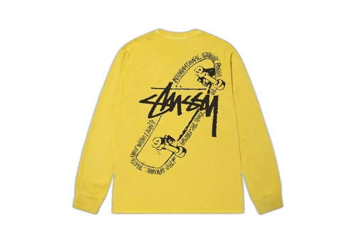 Stussy Skate Posse Pigment Dyed LS Tee Butter (FW22)