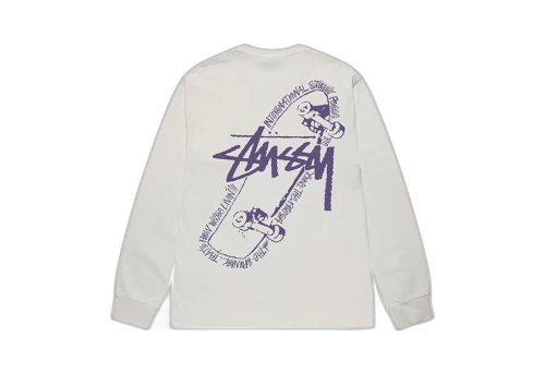 Stussy Skate Posse Pigment Dyed LS Tee Natural (FW22)