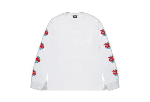 Stussy Skateman LS Tee White (FW22)