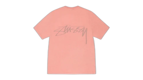 Stussy Smooth Reverse Pigment Dyed Tee Coral
