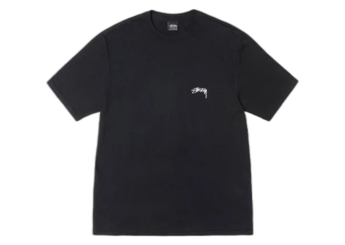 Stussy Smooth Stock Pigment Dyed Tee Black