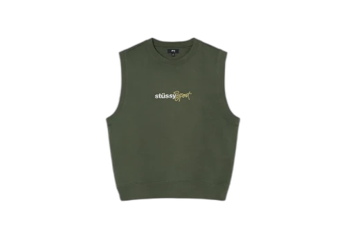 Stussy Sport Fleece Vest Green (FW22)