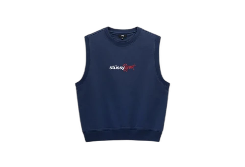 Stussy Sport Fleece Vest Navy (FW22)