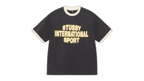 Stussy Sport Ringer Tee Black
