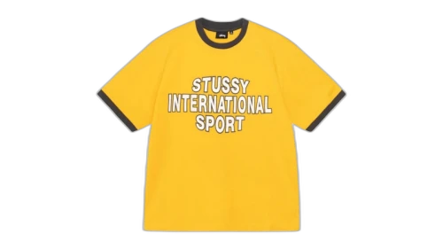 Stussy Sport Ringer Tee Gold