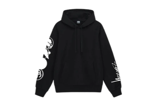 Stussy Stacked Pigment Dyed Hoodie Black (FW22)
