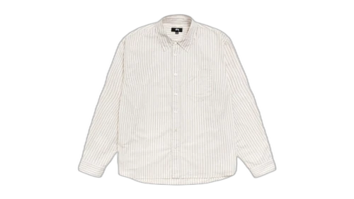 Stussy Standard Shirt Natural Stripe