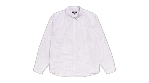 Stussy Standard Shirt Purple Stripe