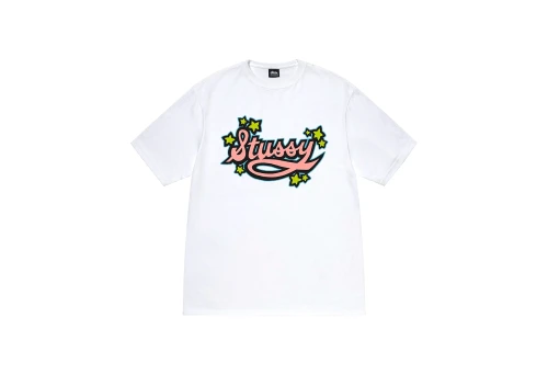 Stussy Star Script Tee White (SS23)