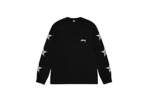 Stussy Stars LS Tee Black (SS23)