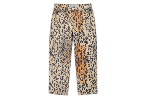 Stussy Stencil Canvas Big Ol' Jeans Leopard (FW22)