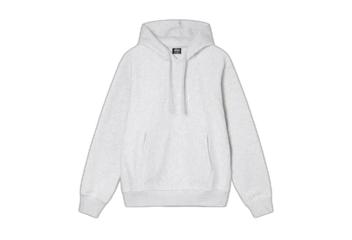 Stussy Stock Logo Applique Hoodie Ash Heather (SS23)