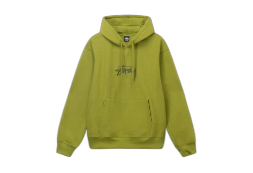 Stussy Stock Logo Applique Hoodie Green (FW22)