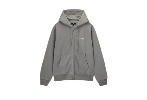 Stussy Stock Logo Zip Grey Heather (SS23)