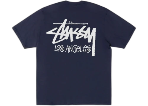 Stussy Stock Los Angeles Tee Navy