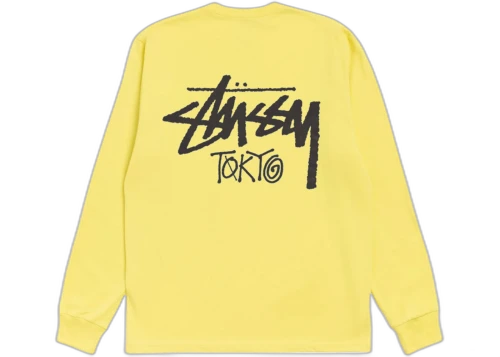 Stussy Stock Tokyo LS Tee Lemon