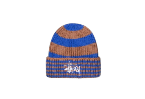 Stussy Striped Big Basic Beanie Royal (FW22)