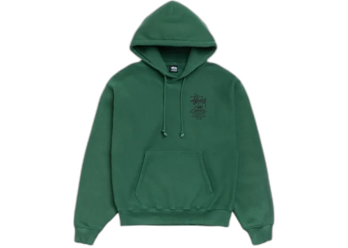 Stussy Summer Classics Garment Dyed Hoodie Pine