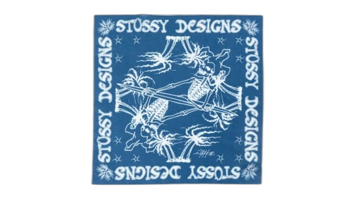 Stussy Surf Joker Bandana Blue