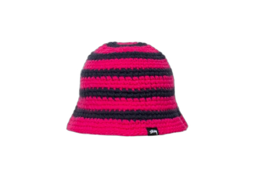 Stussy Swirl Knit Bucket Hat Hot Pink (SS23)