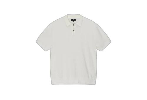 Stussy Textured SS Polo Sweater Bone (SS23)