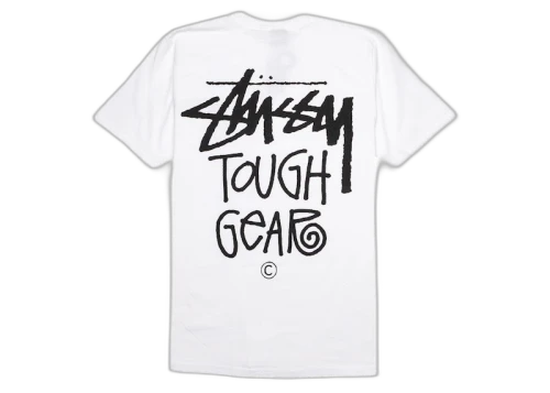 Stussy Tough Gear Tee White