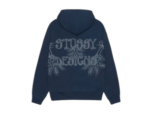 Stussy Wes Palms Hoodie Navy