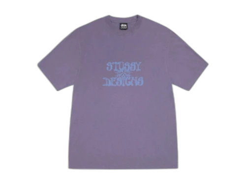 Stussy Wes Palms Pigment Dyed Tee Grape
