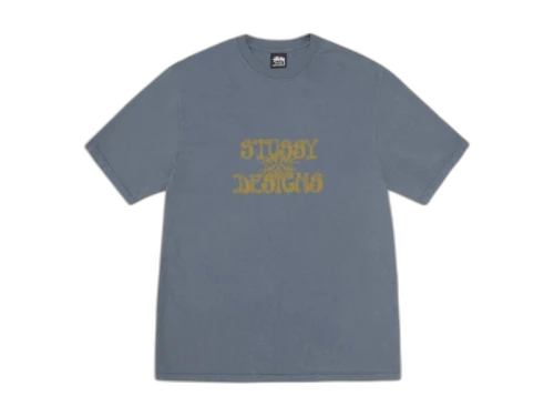 Stussy Wes Palms Pigment Dyed Tee Navy