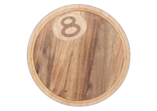 Stussy Wooden 8 Ball Board Multicolor