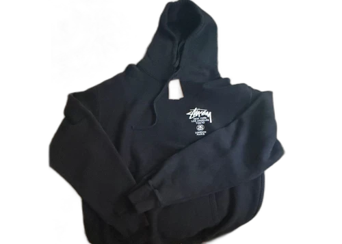 Stüssy World Tour Hooded Sweatshirt Black