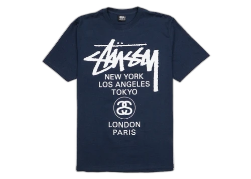 Stussy World Tour T-shirt Navy