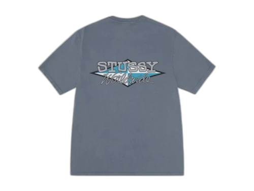 Stussy Worldwide Diamond Pigment Dyed Tee Navy