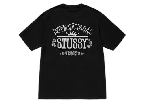 Stussy Worldwide Pigment Dyed Tee Black