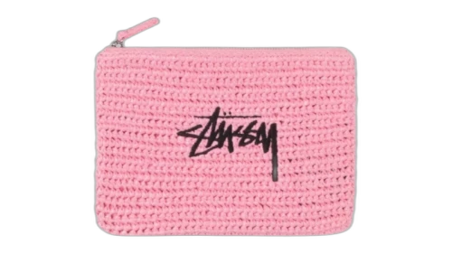Stussy Woven Zip Pouch Light Pink