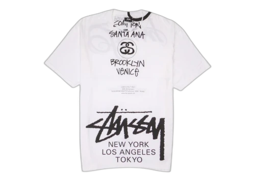 Stussy x Takahiro Miyashita The Soloist World Tour Collection T Shirt White